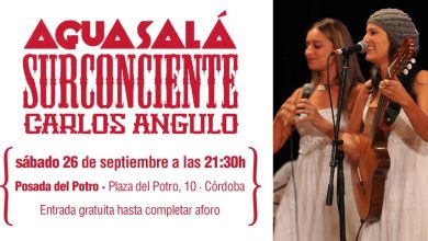 Photo of Concierto gratuito este sábado 26, 21:30h, en la Posada del Potro: SURCONCIENTE, AGUASALÁ, CARLOS ANGULO